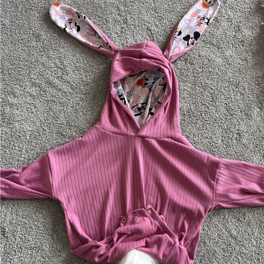 Disney Pink Bunny Ear Hoodie
